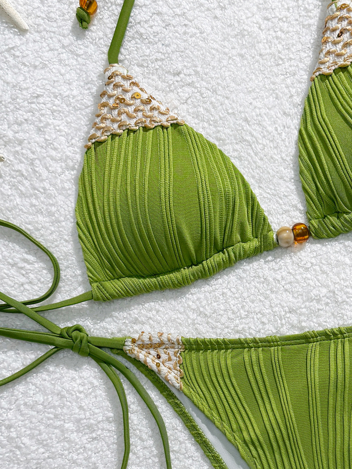 Womens Triangle Bikini Two-Piece Swimsuit - New Sexy Bathing Suit Beachwear